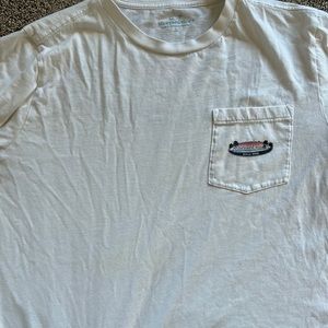 White tee, vineyard vines, youth large